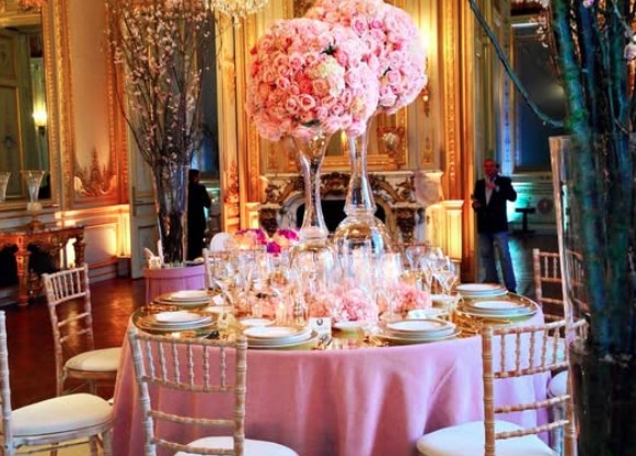decoration table palace parisien luxe wedding planner